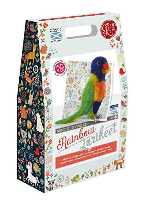 Rainbow Lorikeet Needle Felting Kit