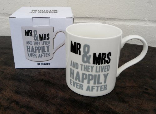 Words of Wisdom Mug - Mr & Mrs Mug - Gift Boxed
