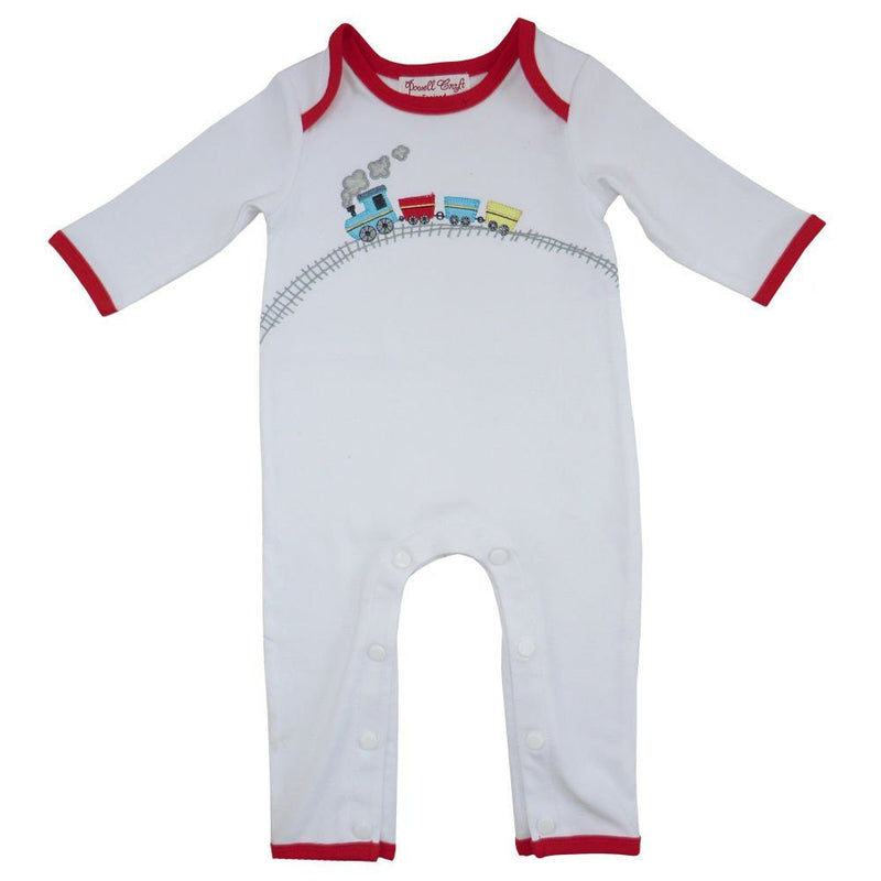 nurserytrain applique jumpsuit