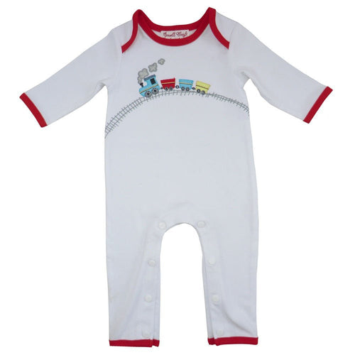 nurserytrain applique jumpsuit