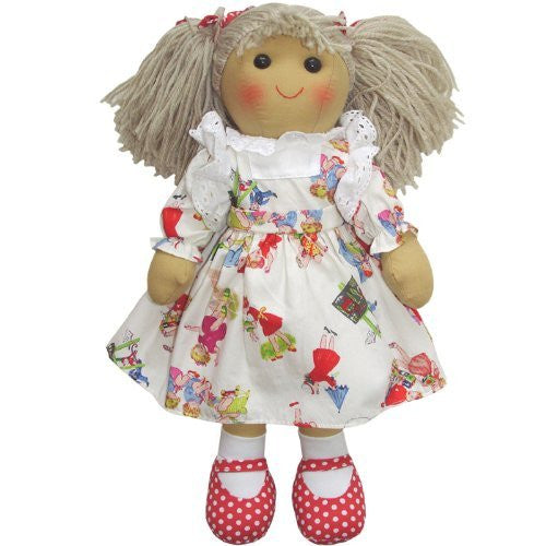 HANDMADE RAGDOLL WITH GIRLS AT PLAY DRESS