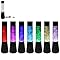 Lesser & Pavey Tall Multicoloured Changing Colour Light Up Glitter Lamp - Gold, Silver, Pink, Black or White (Black)