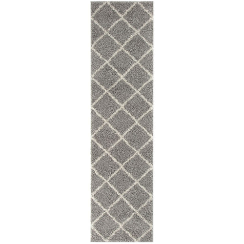 Moroccan Grey Shaggy Rug | 510