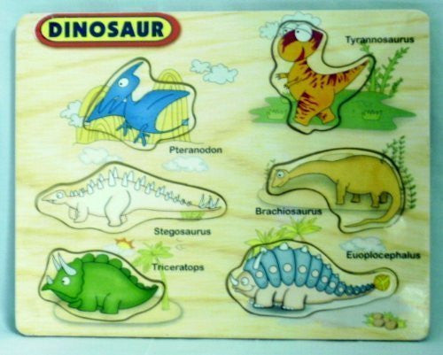 Wooden Puzzle/Jigsaw Mini Playtray: Dinosaur
