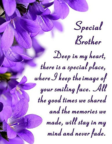 Brother Memorial Laminated Card With Butterfly Stake Holder And Special Message By Homestreet