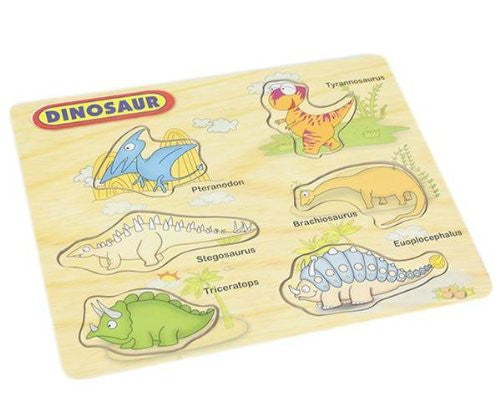 Traditional Wooden Shape Fit Puzzle - Dinosaur