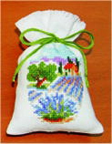 Vervaco Counted Cross Stitch Kit - Pot-Pourri Bag Lavender Fields
