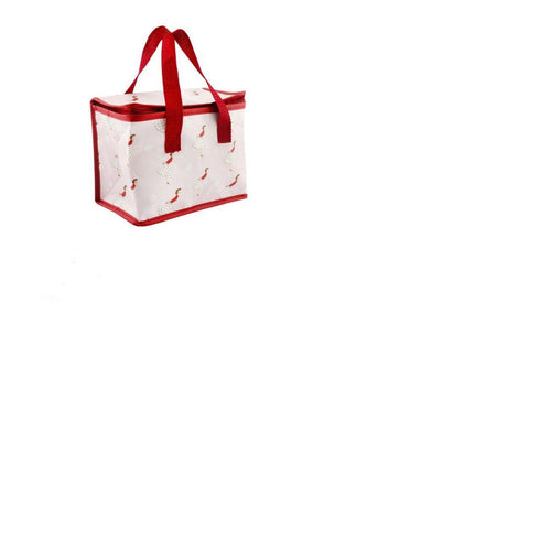 Pink Vintage Lady 1950's Artwork Insulated Lunch / Food Carry Bag