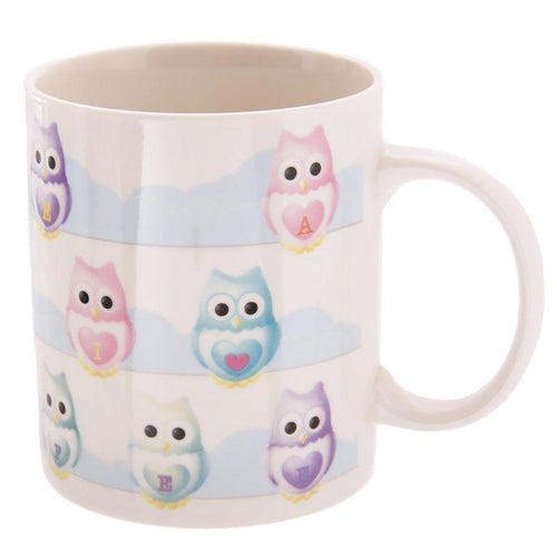 Ted Smith Owl Bone China Mug