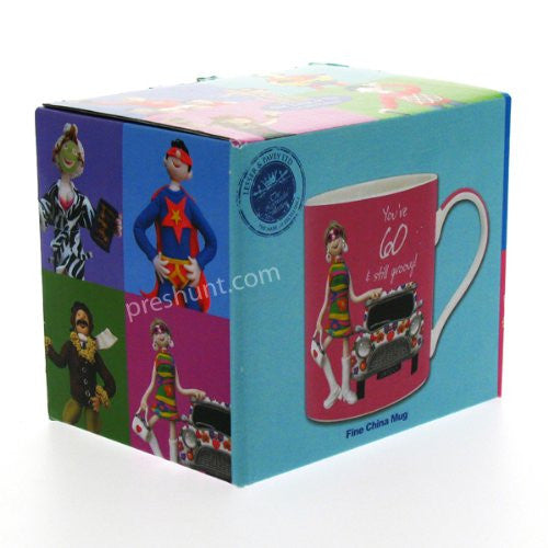 You're 60 - And still groovy! - Female Birthday Mug