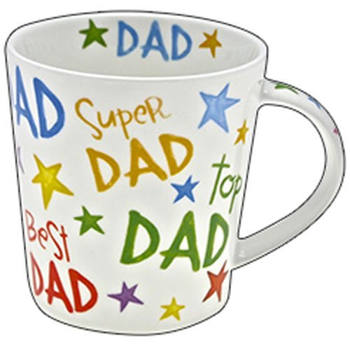 Super Dad Best Dad Special Dad Rainbow Mug in Gift Box