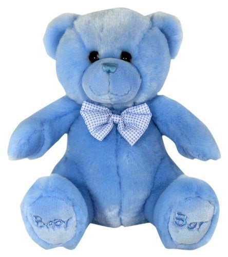 Keel Toys Sitting Baby Boy Bear Soft Toy - 28cm