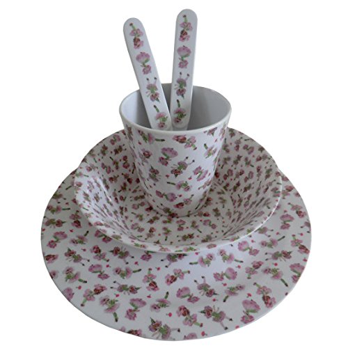 garden fairy melamine set(bowl,plate cup fork spoon)