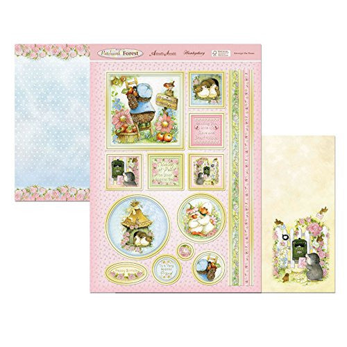 hunkydory adorable scorable return to patchwork forest luxury topper set amongst the roses
