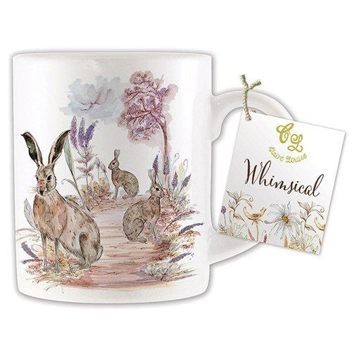 Whimsical Hare Bone China Mug