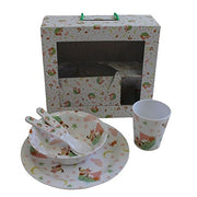 Childrens Melamine Dinner Set. Powell Craft Owl and Pussycat Kids Gift Set - from Little PJs