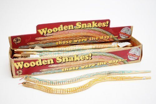 Childrens Kids Wooden Swaying Bendy Jointed Large Snakes Retro Toy Party Gift!