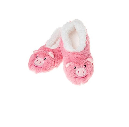 Childrens Animal Snoozies Soft Sherpa Fleece Fluffy Slippers