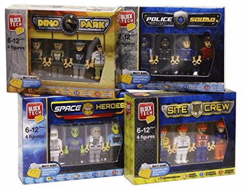 Block Tech Figures 4 Asst Police Squad