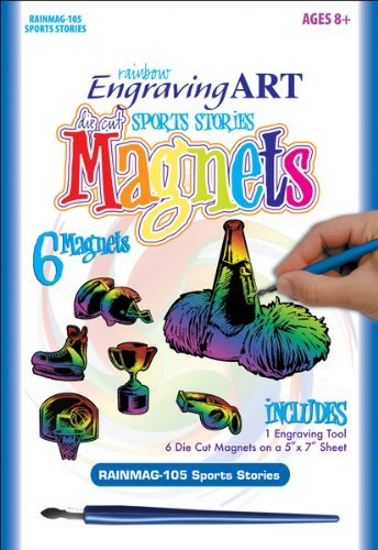 Rainbow Engraving Art Magnets-Sports Stories