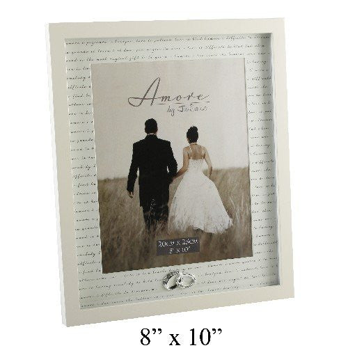 Amore MDF Frame with Crystal Rings/Printed Mount 8" x 10"