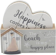 Lesser & Pavey Beach Coasters Set 4 | Lovely Gifts For Women & Men | Designed By Love and Affection | Coasters Set For All Modern Kitchen & Offices