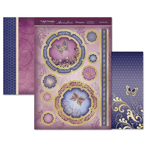 hunkydory twilight butterflies luxury topper set butterfly flight