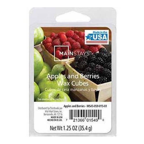Mainstays Home Fragrance Apples and Berries Wax Cubes