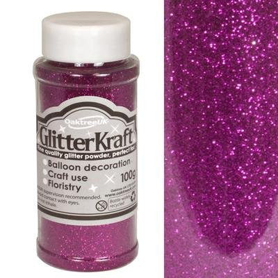 Balloon Decoration / Craft Glitter - Glitter Kraft Fuchsia Powder 100g