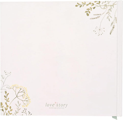 Love Story - Wildflower Wedding Album - Keepsake Picture/Photo Album Perfect for Storing Cherished Memories - Engagement/Bridal Shower Gifting H: 19cm x W: 17cm.