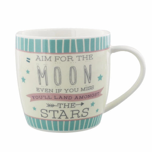 Novelty Tea Or Coffee Mug Gift For Her - Aim For the Moon