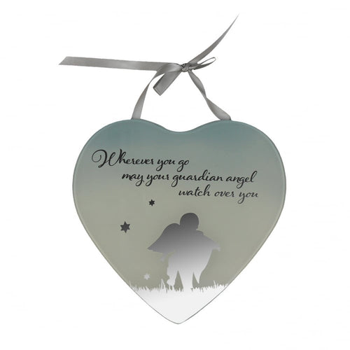 Guardian Angel - Wherever you go may your guardian angel watch over you Reflections from the Heart Mirrored Hanging Plaque