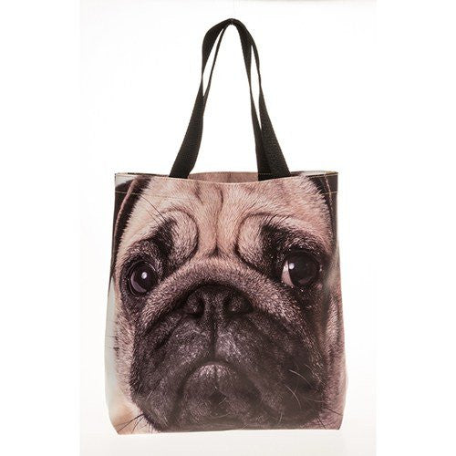 Animal Face Shopping Bag - Pug