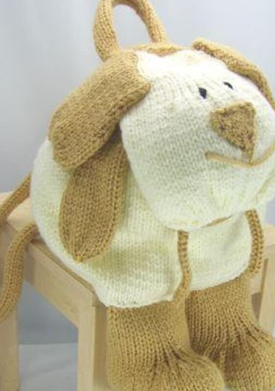Knitting by Post Dog Backpack in Chunky Knitting Pattern