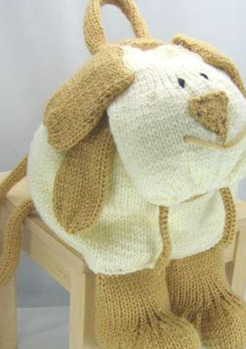 Knitting by Post Dog Backpack in Chunky Knitting Pattern