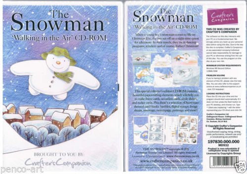 Crafters Companion CDrom Walking in the Air The Snowman by raymond briggs