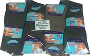Mens 100% Cotton Non-Elastic Socks, Size 11-14, Fashion