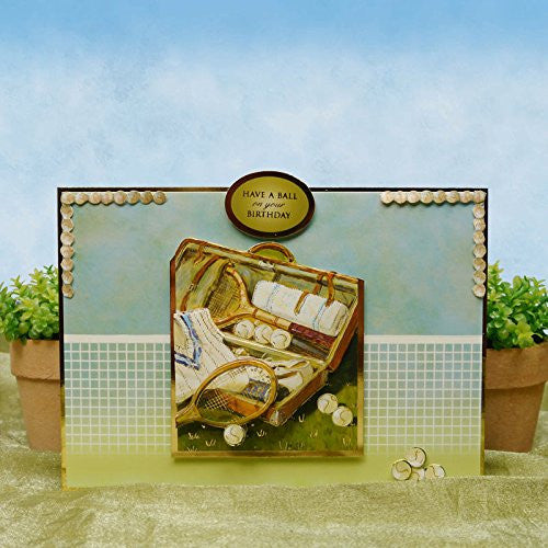 hunkydory adorable scorable sports & leisure time designer decoupage set bowled over & anyone for tennis