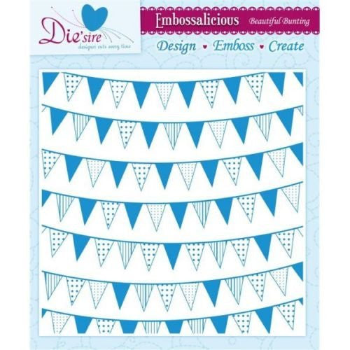 dessire embossalicious beautiful bunting 8x8