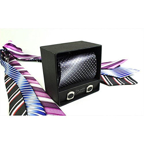 tie cufflinks gift set patterns one supplied at random