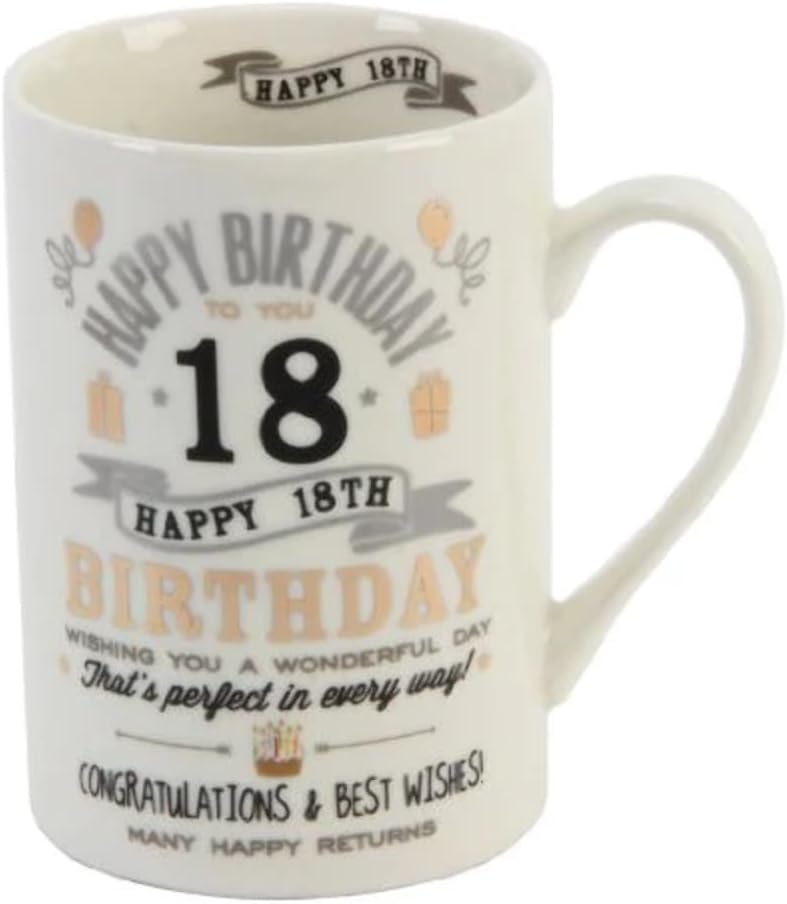 Signography Ceramic 18th Birthday Mug