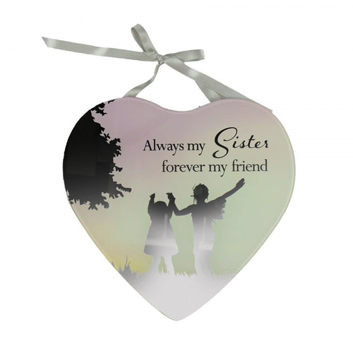 Always my Sister Forever my Friend- Reflections from the Heart Mirrored Hanging Plaque