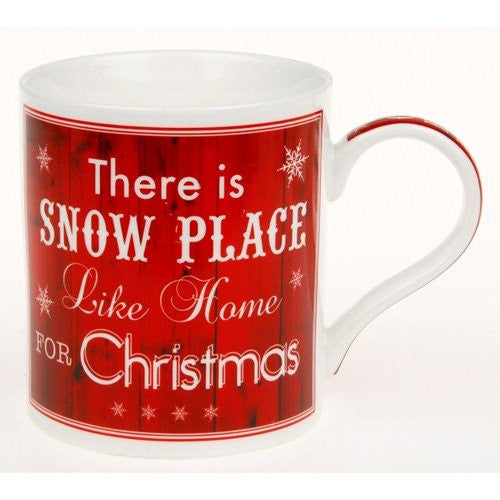 vintage christmas snow place everyday mug