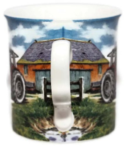 Massey Ferguson 595 Farm Tractor - Fine Art Watercolour China Gift Mug