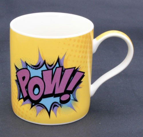 Super hero "Pow!" design Fine China Mug in a box