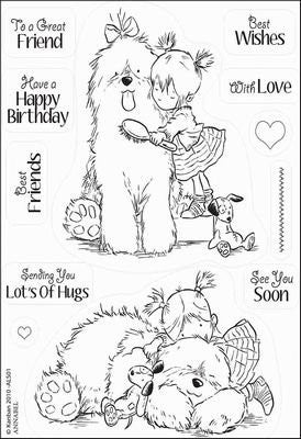 All About Her Clear Acrylic Stamps-Annabel