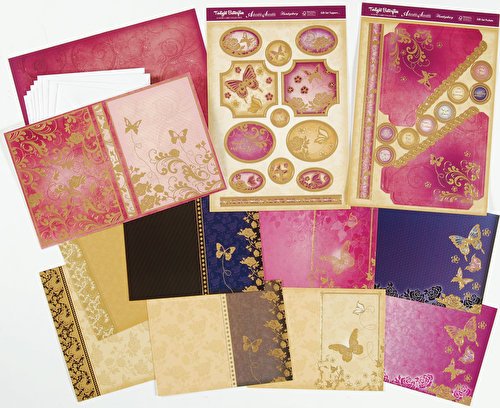 hunkydory twilight butterflies greeting card gift set