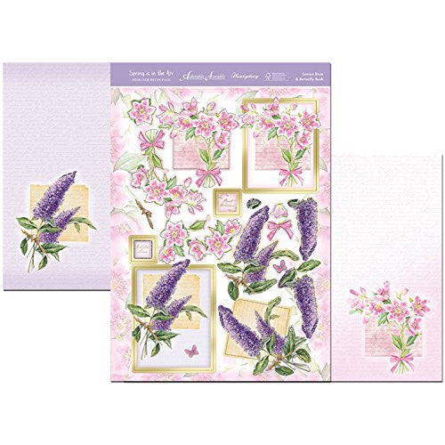 hunkydoryspring is in air designer decoupage set lenten rose & butterfly bush