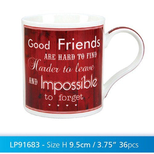 vintage good friends china mug