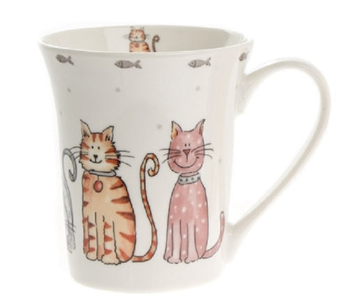 Cute Cat Mug - China Cat Mug - Twin Cats